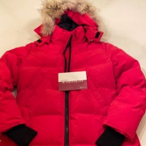 Canada Goose red coat, Mystique model, size L